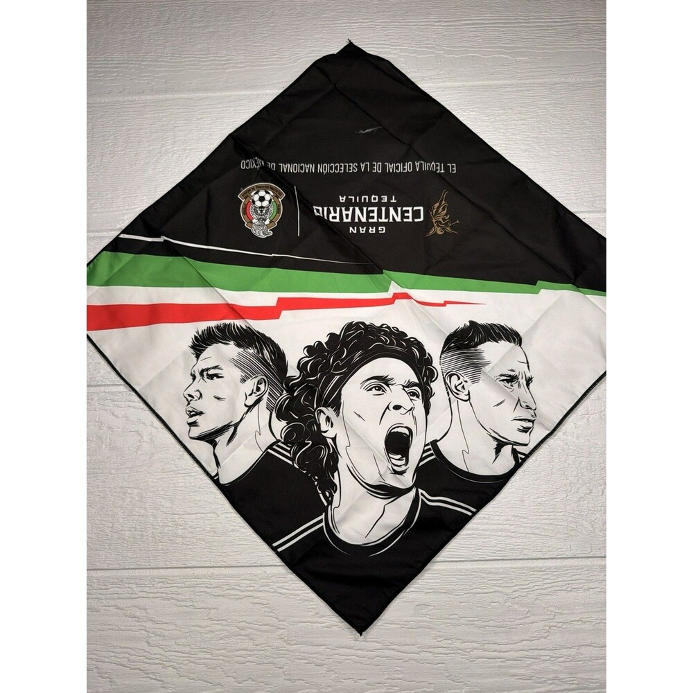 Gran Centenario Tequila Mexican National Soccer Futbol Team Graphic Bandana Flag View 3